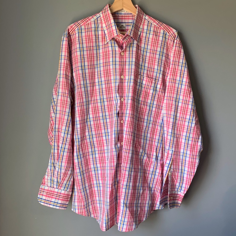 Peter Millar Mens Button Down Shirt Size Large